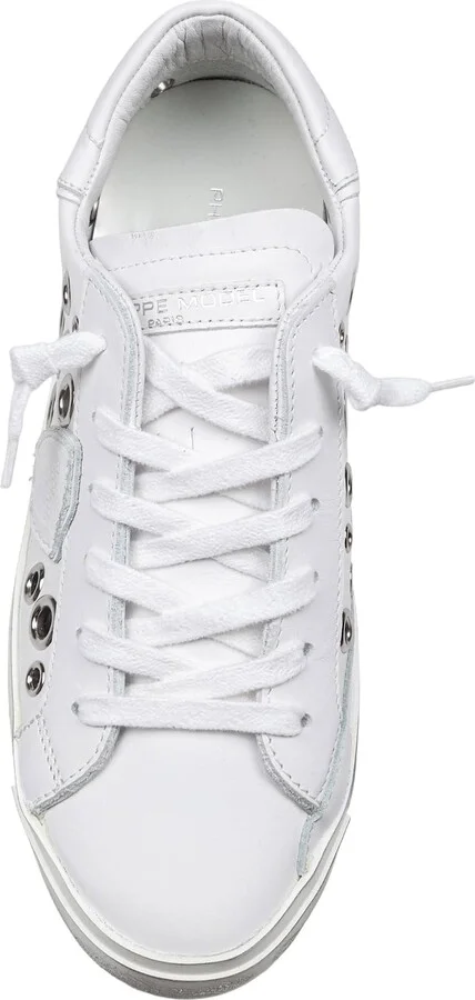 Prsx Low Leather Sneakers With Applied Studs - Image 2