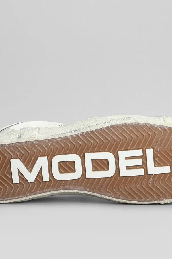 Prsx Low Sneakers In Beige Leather - Image 5