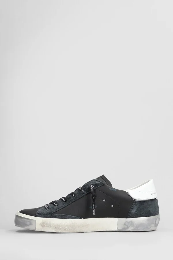 Prsx Low Sneakers In Black Leather - Image 3