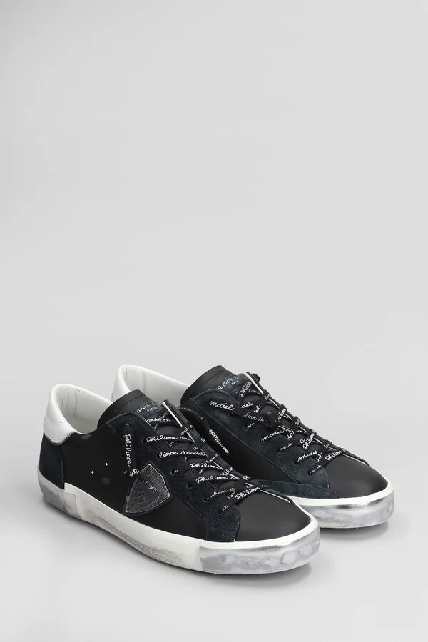 Prsx Low Sneakers In Black Leather - Image 2