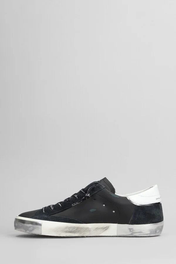 Prsx Low Sneakers In Black Leather - Image 3