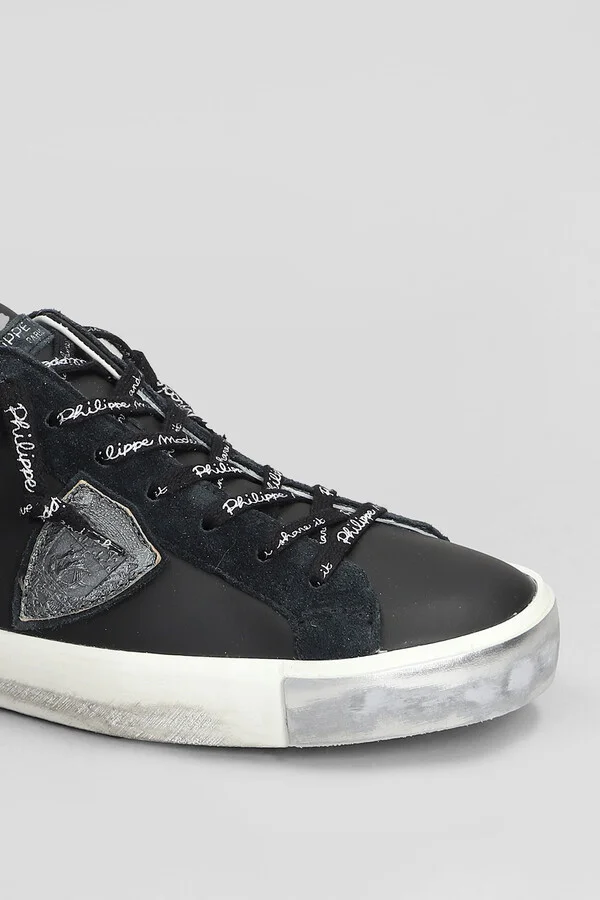 Prsx Low Sneakers In Black Leather - Image 5