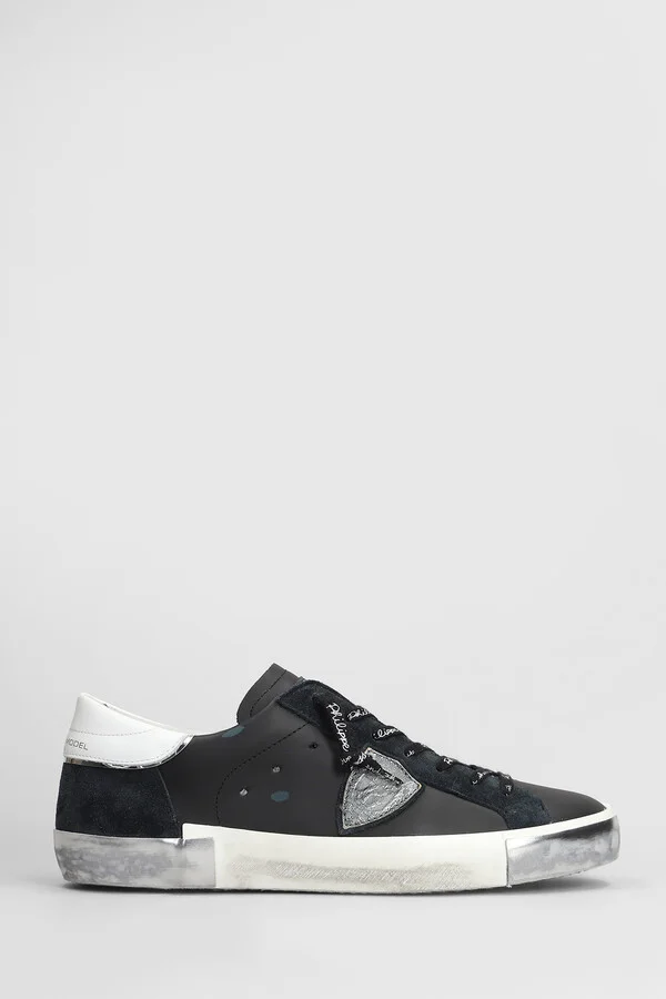 Prsx Low Sneakers In Black Leather