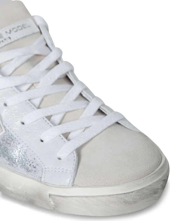 Prsx Low Sneakers In Silver - Image 4