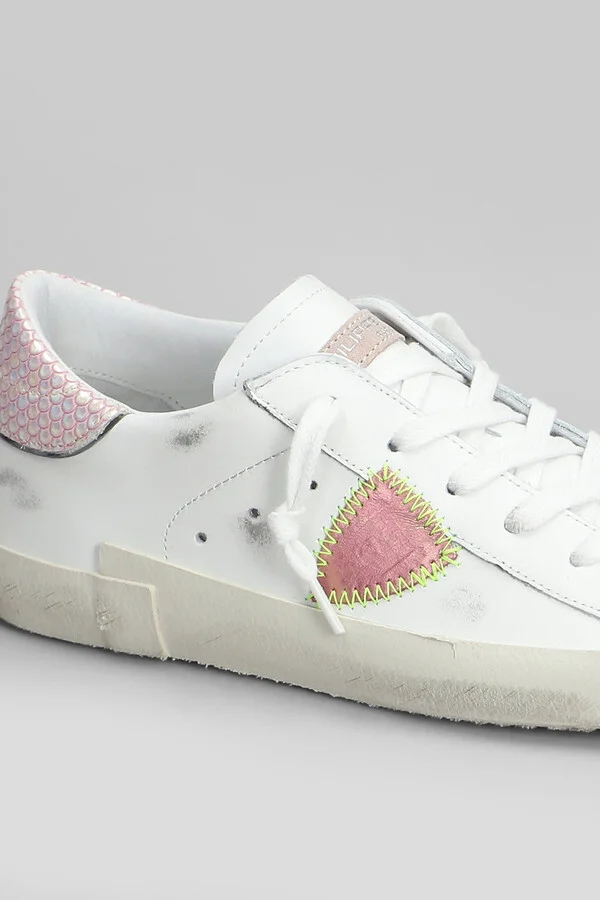 Prsx Low Sneakers In White Leather - Image 5
