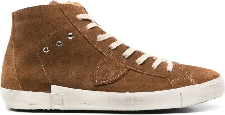 Prsx suede high-top sneakers