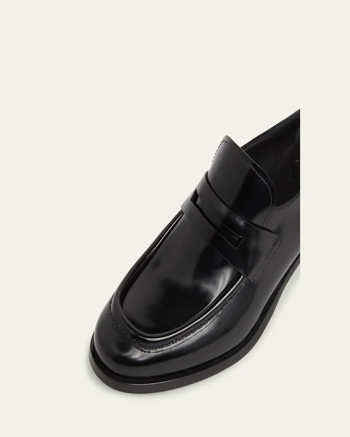 Prudence Leather Penny Loafers - Image 3