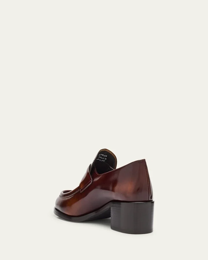 Prudence Leather Penny Loafers - Image 7