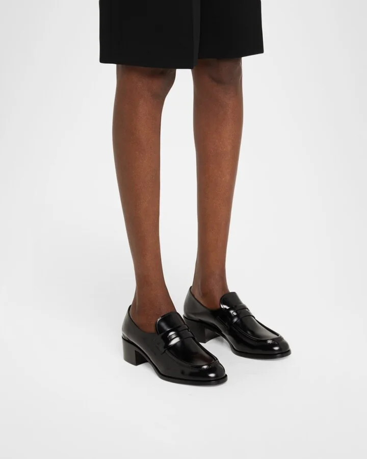 Prudence Leather Penny Loafers - Image 3