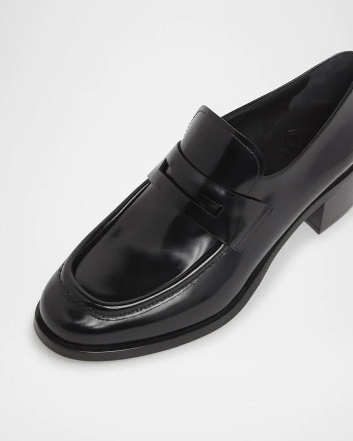 Prudence Leather Penny Loafers - Image 5
