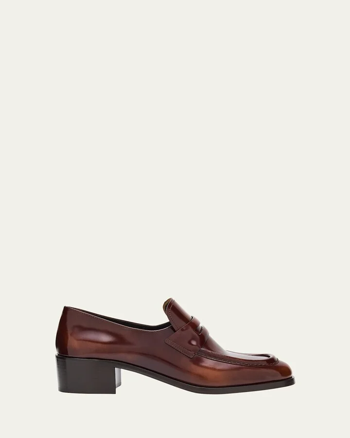 Prudence Leather Penny Loafers