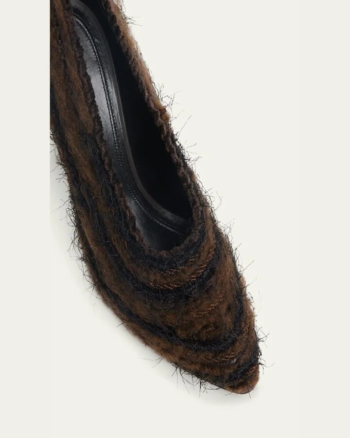 Prudens Fuzzy Fabric Pumps - Image 5
