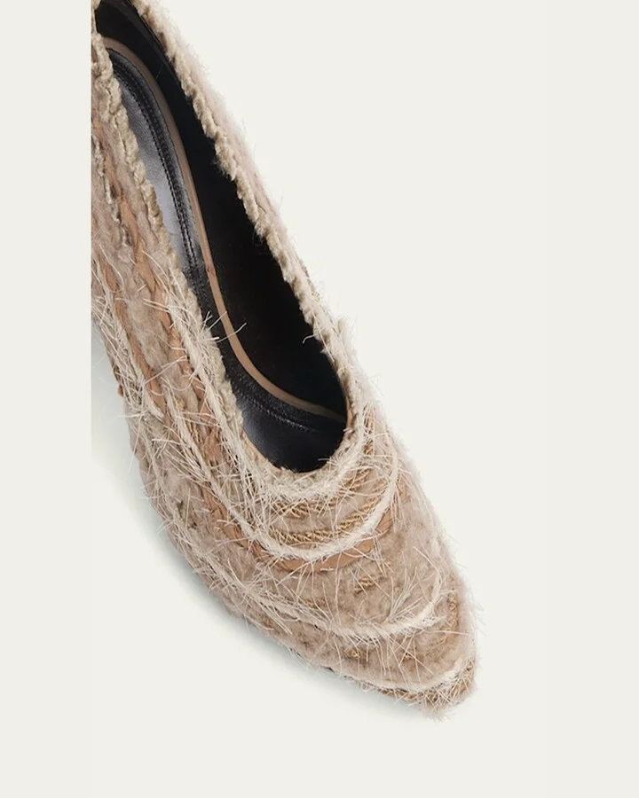 Prudens Fuzzy Fabric Pumps - Image 9