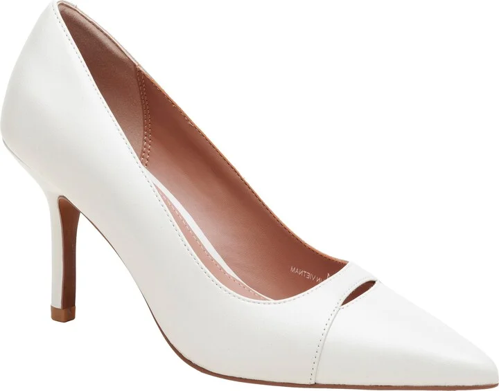 Prue Pointed Cap Toe Pump