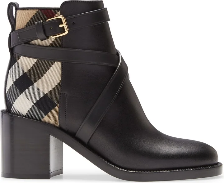 Pryle Check Block Heel Bootie - Image 3
