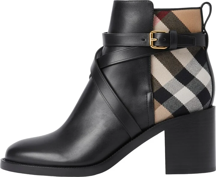 Pryle Check Block Heel Bootie - Image 6