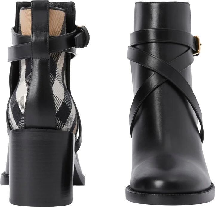 Pryle Check Block Heel Bootie - Image 7