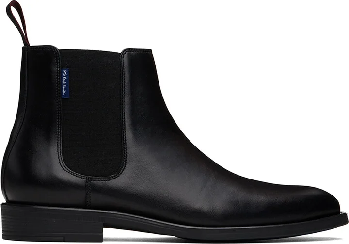 PS by Paul Smith Black Leather Cedric Boots