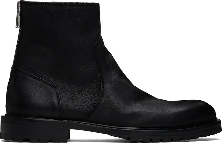 PS by Paul Smith Black Leather Falk Boots