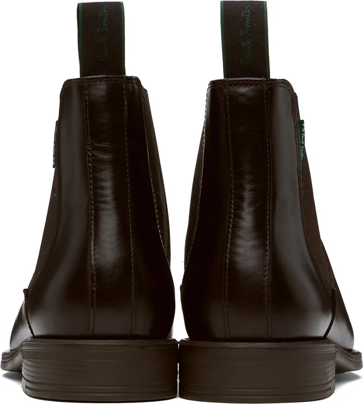 PS by Paul Smith Brown Cedric Leather Boots - Image 2
