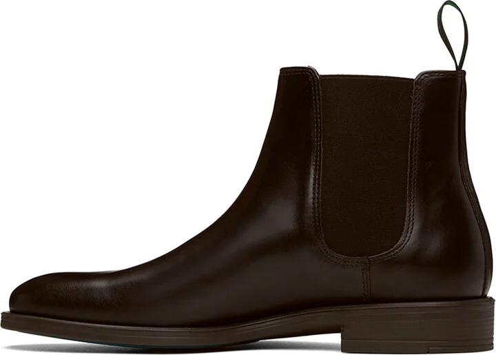 PS by Paul Smith Brown Cedric Leather Boots - Image 3