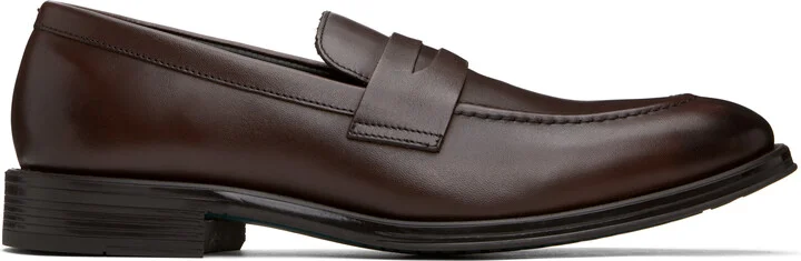 PS by Paul Smith Brown Leather Pierce Loafers