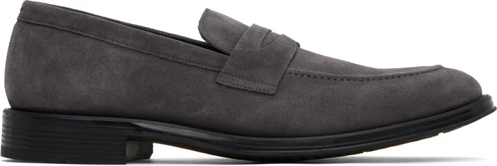 PS by Paul Smith Gray Suede Pierce Loafers