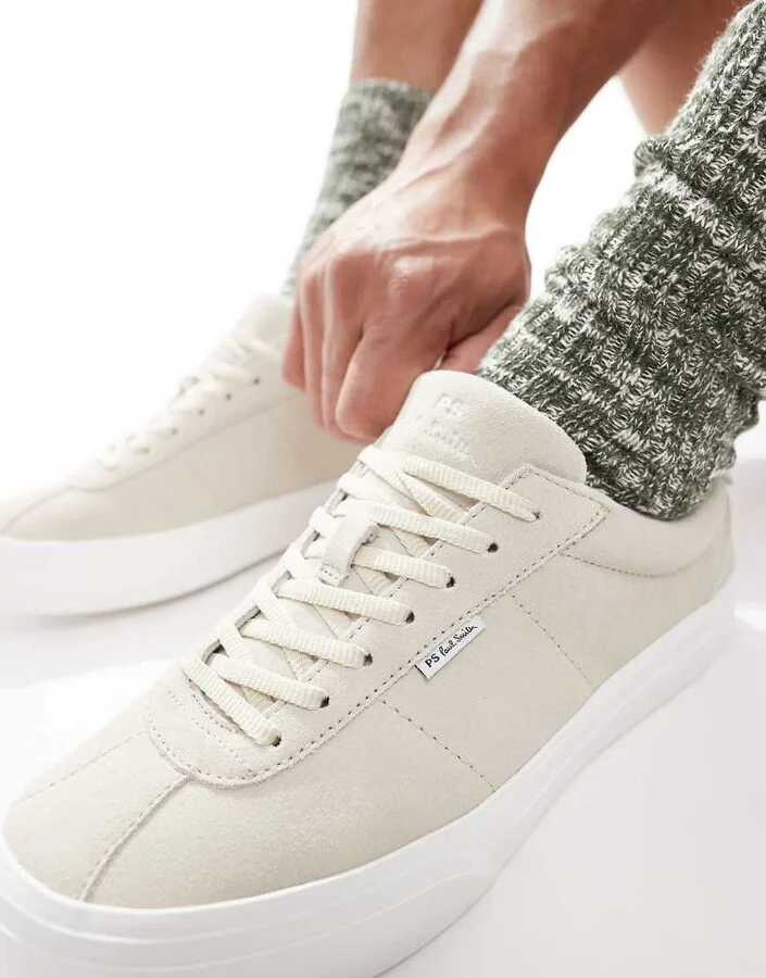 PS Paul Smith dillon sneakers in cream - Image 4