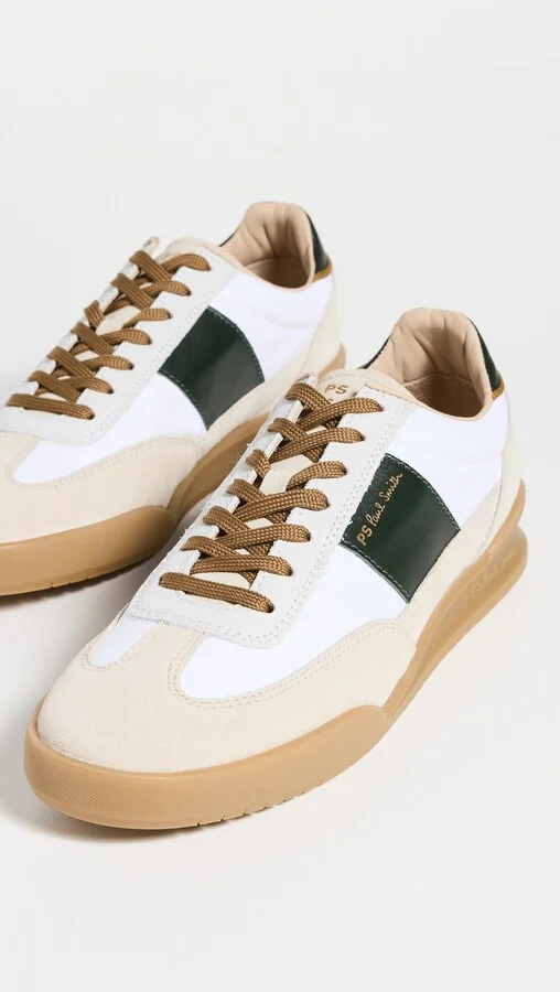 PS Paul Smith Dover White Green Tab Shoes - Image 5