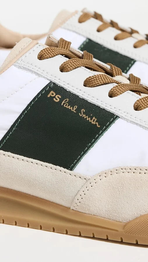PS Paul Smith Dover White Green Tab Shoes - Image 6