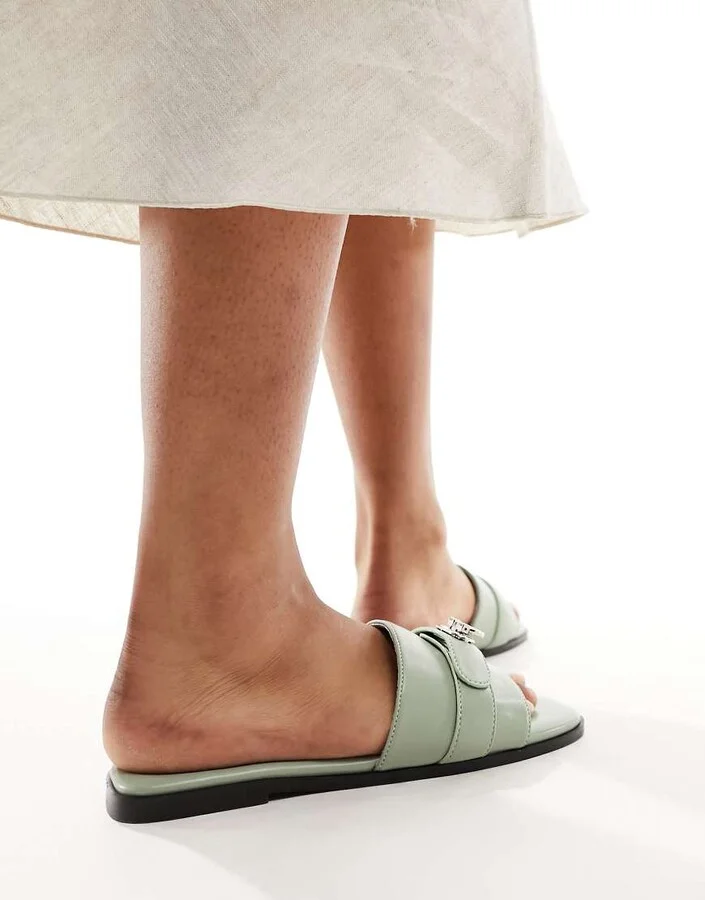Public Desire Radiance sliders with hardware in pistachio - Image 3
