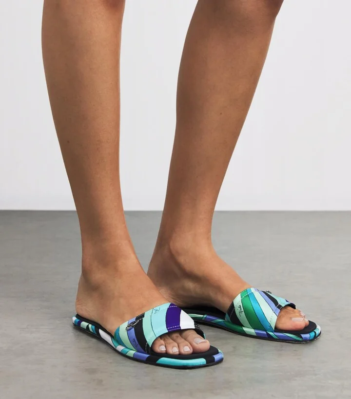 Pucci Silk Printed Yummy Slides - Image 2