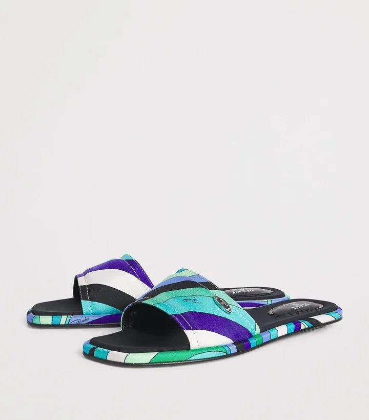 Pucci Silk Printed Yummy Slides - Image 3