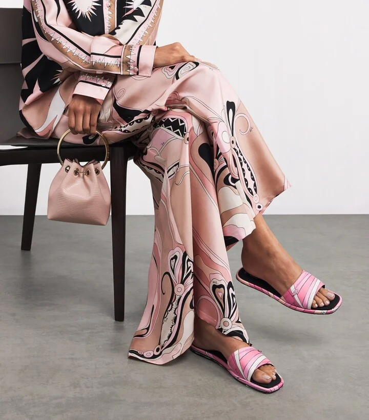 Pucci Silk Printed Yummy Slides - Image 2