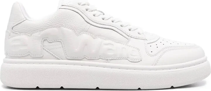 Puff leather sneakers