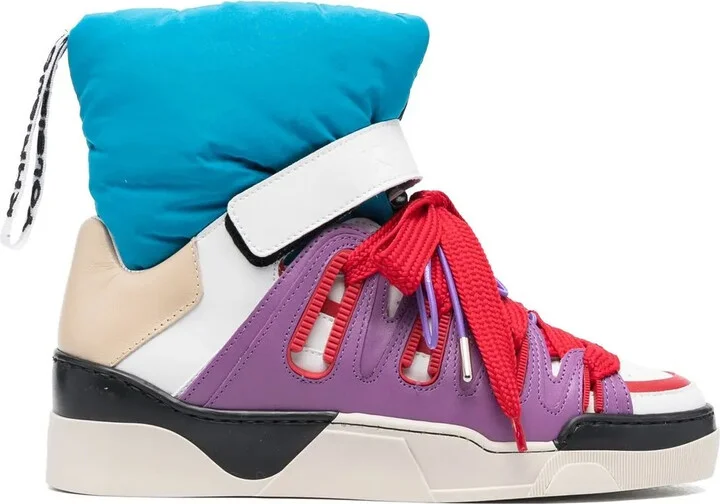 Puff quilted high-top sneakers