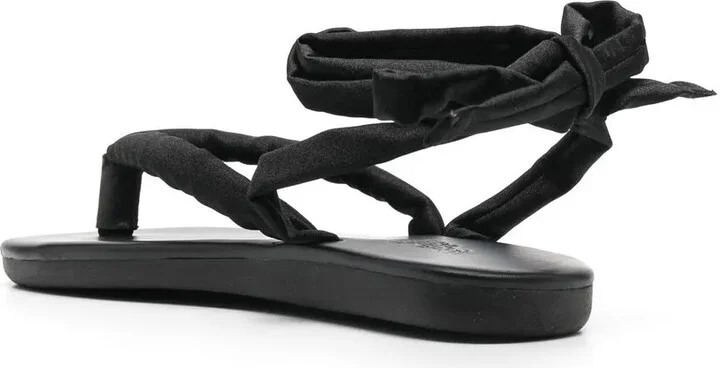 Puffy Lace-Up Sandals - Image 3