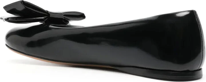 Puffy leather ballerina pumps - Image 3