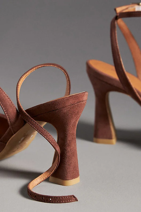 Puffy Square-Toe Ankle-Strap Heels - Image 3