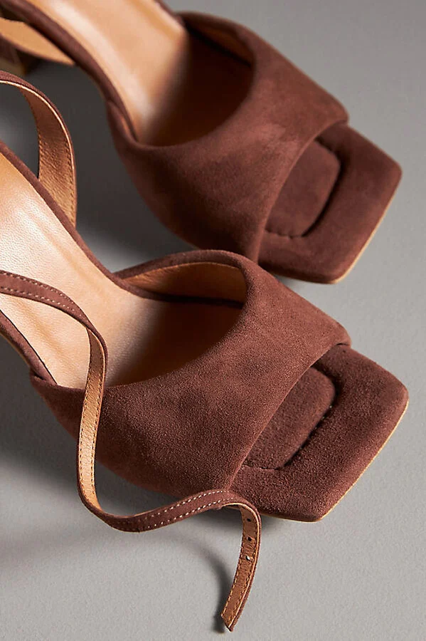 Puffy Square-Toe Ankle-Strap Heels - Image 4