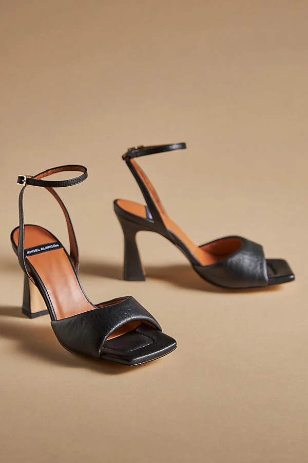 Puffy Square-Toe Ankle-Strap Heels - Image 2