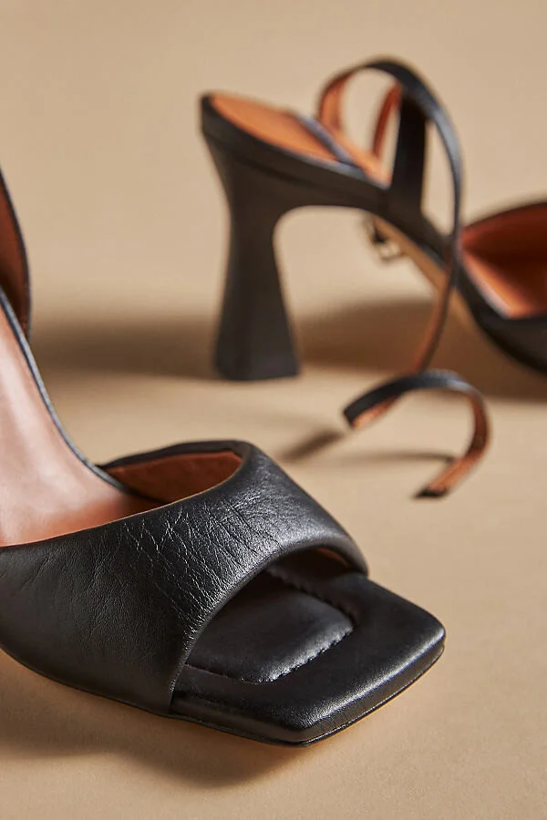 Puffy Square-Toe Ankle-Strap Heels - Image 3