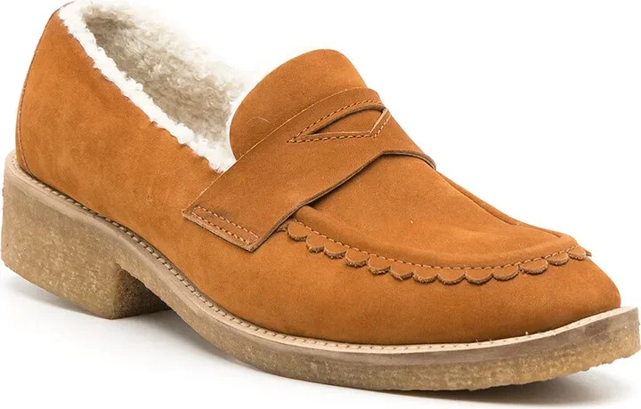 Pullman shearling-trimmed loafers - Image 2