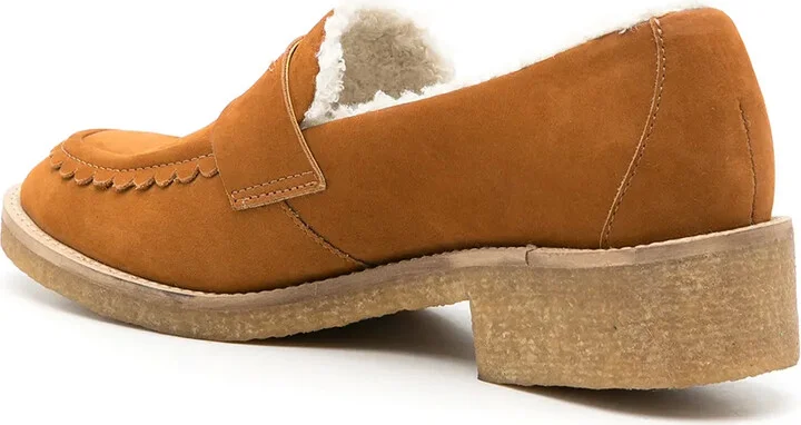Pullman shearling-trimmed loafers - Image 3