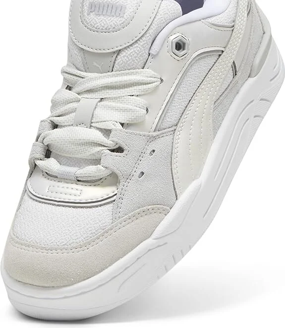 PUMA 180 Women's Lace up casual Shoes Vapor Gray/Puma White : 5.5 B - Medium, Leather - Image 4