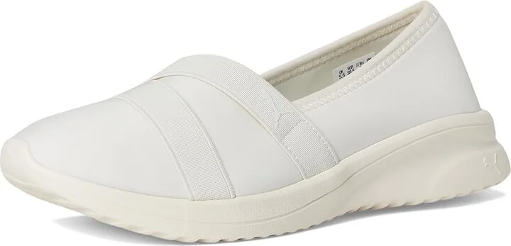 PUMA Adelina 2 Sneaker Women's Snow Shoes Frosted Ivory/Puma White : 8.5 B - Medium, Synthetic - Image 5