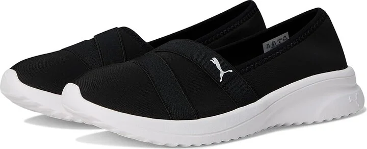 PUMA Adelina 2 Sneaker Women's Snow Shoes Puma Black/Puma White : 8.5 B - Medium, Synthetic