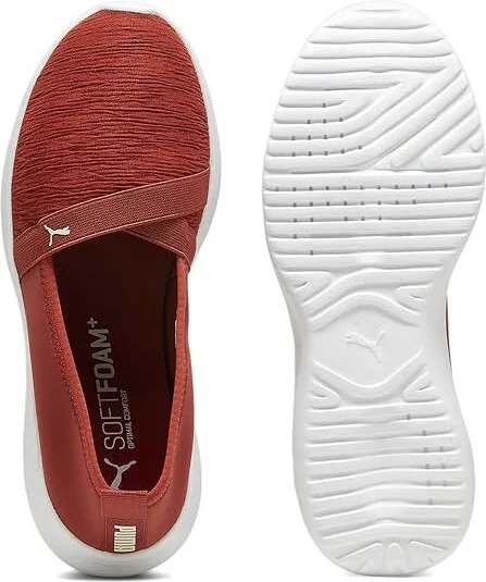 PUMA Adelina Women's Shoes Mars Red/Alpine Snow/PUMA White : 8.5 B - Medium, Textile - Image 3