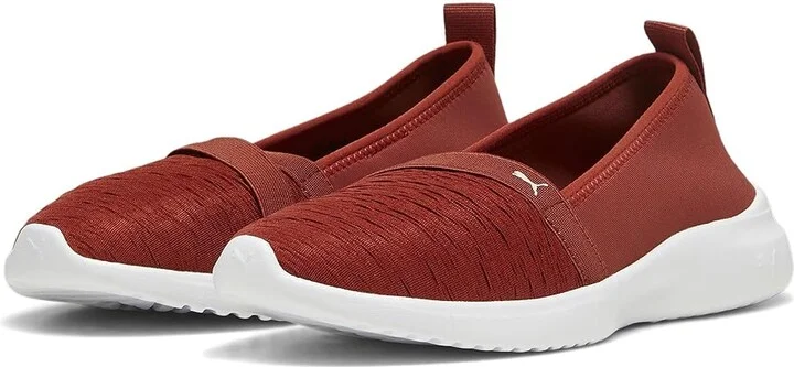 PUMA Adelina Women's Shoes Mars Red/Alpine Snow/PUMA White : 8.5 B - Medium, Textile