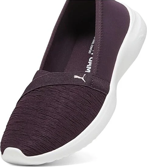 PUMA Adelina Women's Shoes Midnight Plum/Mauve Mist/PUMA White : 7.5 B - Medium, Textile - Image 2